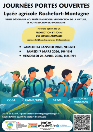 Photo de l'actualit� JOURNEES PORTES OUVERTES - Lyc�e agricole Rochefort - Montagne