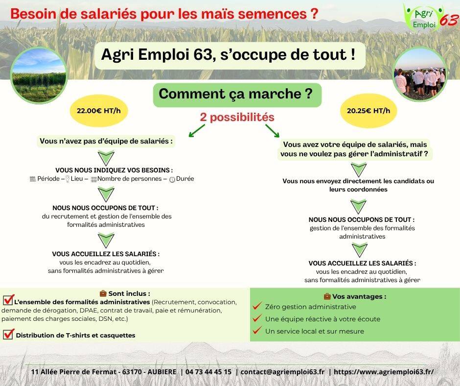 Actualit� : Avis aux producteurs de ma�s semences !🌽🌽